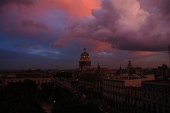 
The roof of the Hotel NH Parque Central in Havana Centro had spectacular sunset views of the Capitolio, the Gran Teatro de la Habana, Hotel Inglaterra, and Hotel Telgrafo in 2008.
